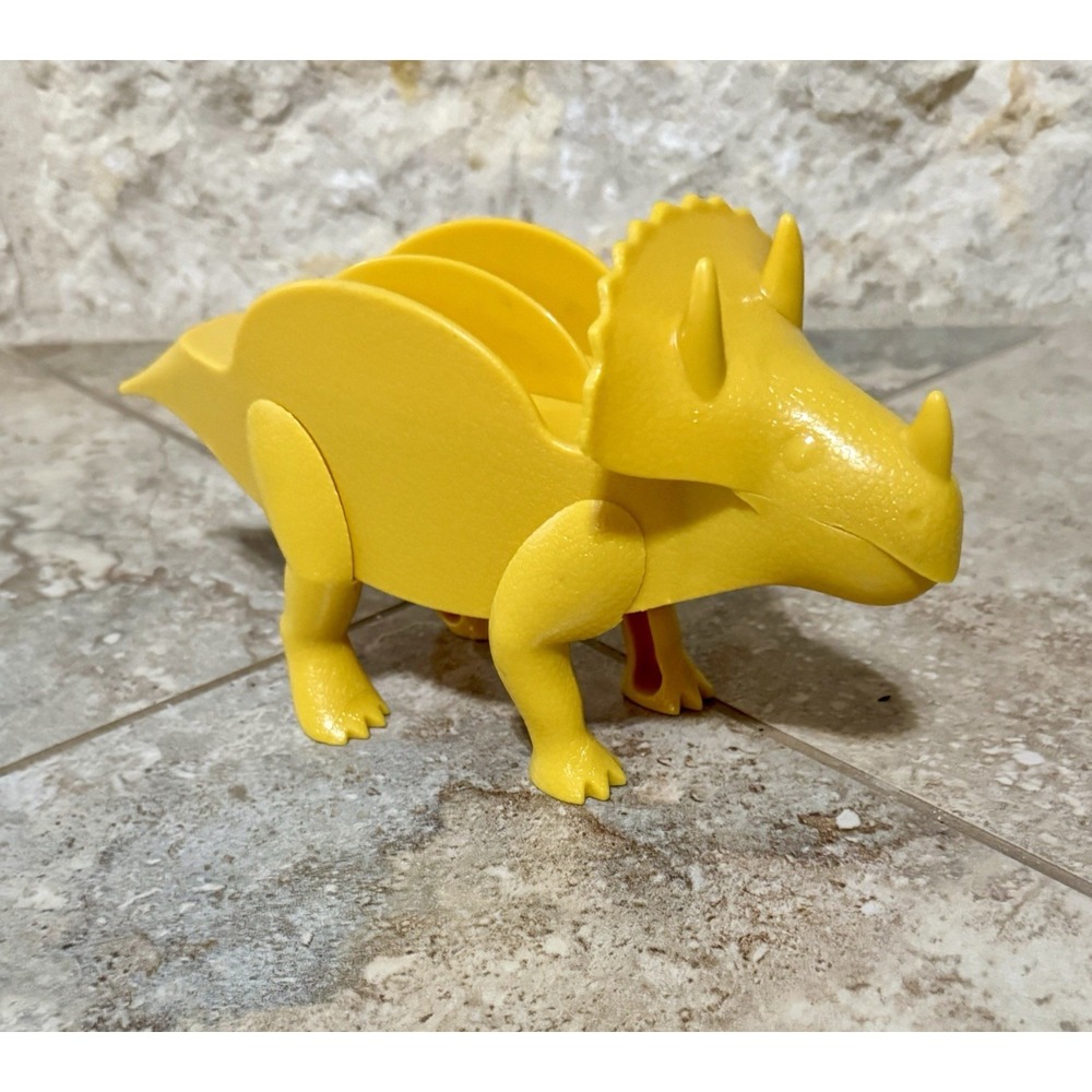 Dinosaur Triceratops Yellow Large Taco Holder‎ Brand New with Tag